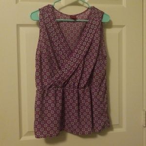 Purple shirt with print